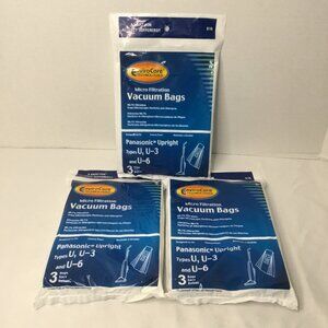 8 Vacuum Bags Fits For Panasonic U, U-3 & U-6 Upright VACUUM CLEANER